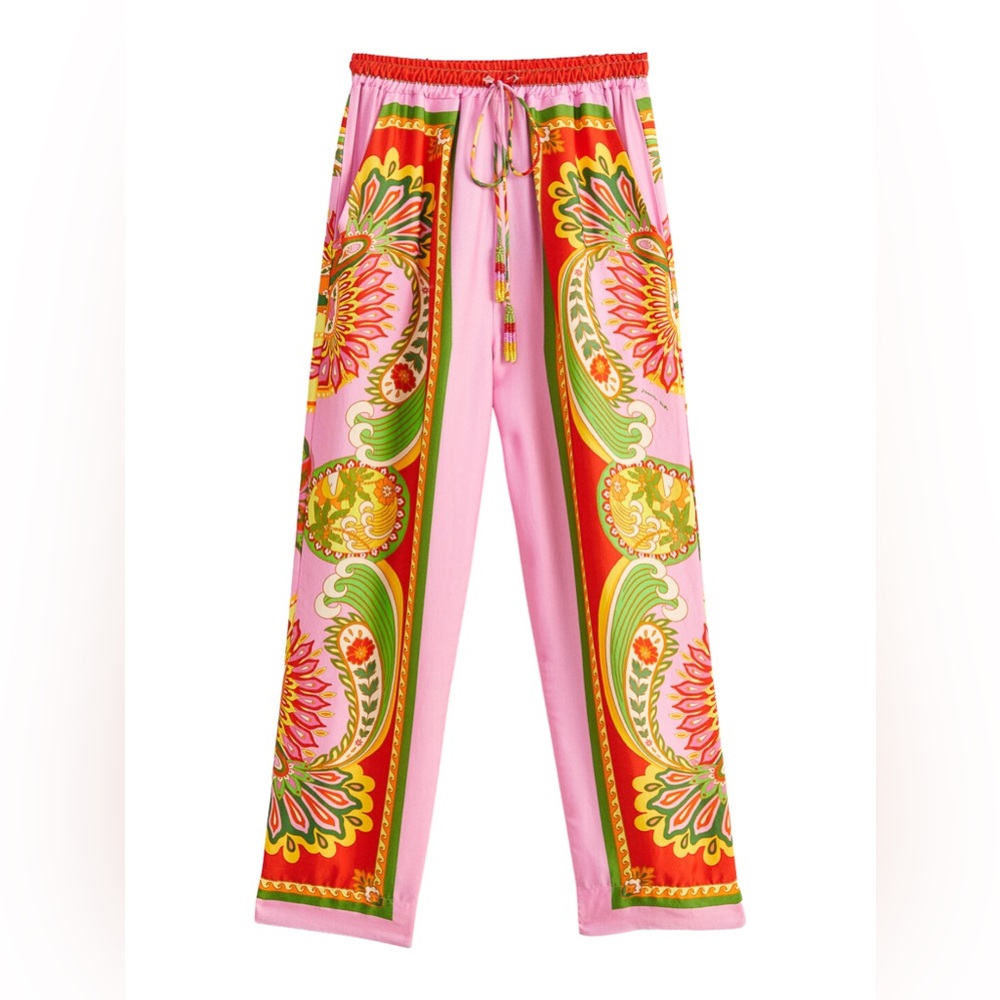 Farm Rio Beach Toucans Scarf Lenzing Ecovero Viscose Pants
